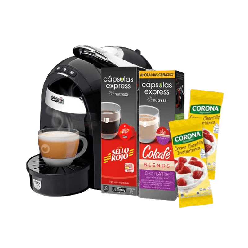 Maquina Cafe Expreso Capsulas Caffitaly Eva Capsulas